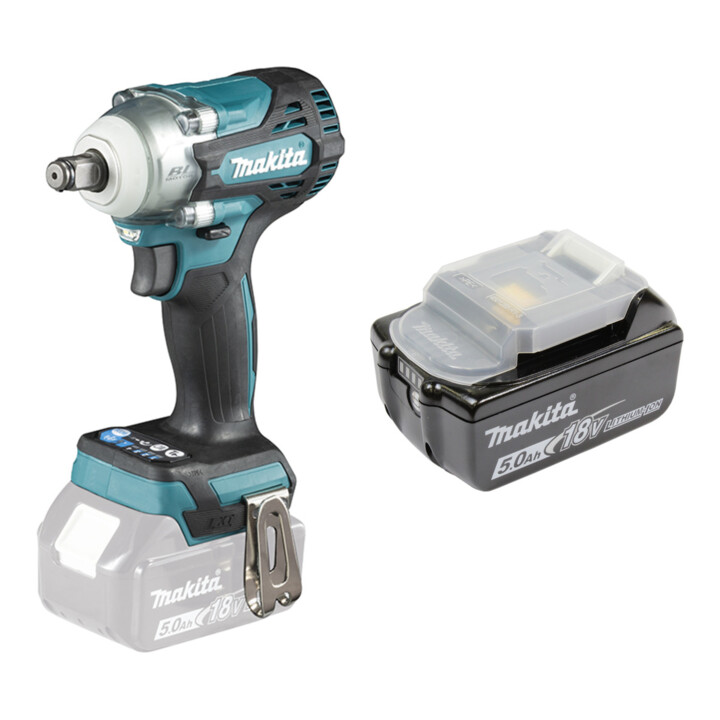 Set Makita: Schlagschrauber DTW300Z 18V Solo + Akku BL1850B 5,0Ah Li-Ion