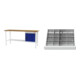 Set STIER Werkbank mit 1 Schublade und 1 Tür BxTxH 2000x600x960 mm RAL 7035...