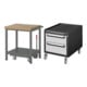Set STIER Werkbank Premium mit abs. Fahrgestell BxTxH 750x700x880mm +...