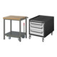 Set STIER Werkbank Premium mit abs. Fahrgestell BxTxH 750x700x880mm +...