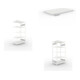 Set S3 CLIP 230 Anbauregal 2000x1000x600 mm in RAL 7035 mit 6 Böden + Fachboden MS 230 CLIP 1000x600 mm grau + S3 CLIP 230 Grundregal 2000x1000x600 mm in RAL 7035 mit 6 Böden