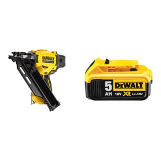 Set Dewalt Akku-Nagler Einzel- und Serienausl. 18V + Ersatz-Akku DCB184-XJ