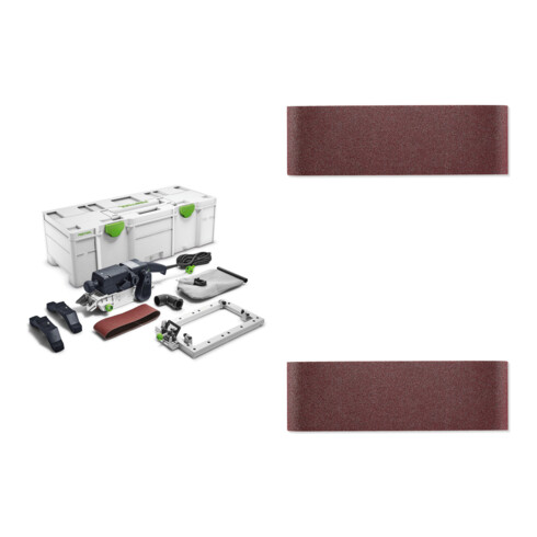 Set Festool Bandschleifer BS 75 E-Set + Schleifband L533X P80 + Schleifband L533X P120