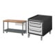 Set STIER Werkbank Premium mit abs. Fahrgestell und 1 Schublade BxTxH...