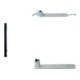 Set Schake Absperrstilpfosten Typ 474PB ortsfest + BefestigungsschraubensatzTyp 1-1