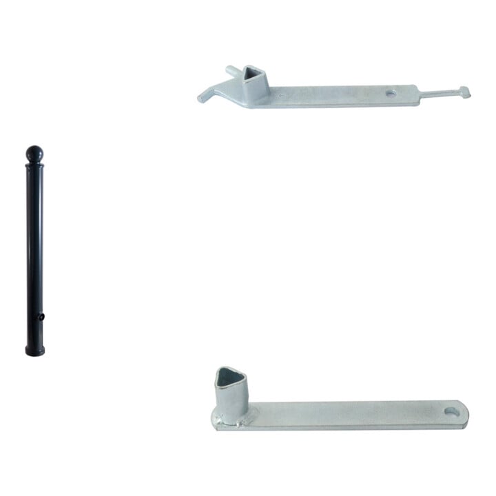 Set Schake Absperrstilpfosten Typ 474PB ortsfest + BefestigungsschraubensatzTyp 1