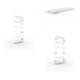 Set S3 CLIP 230 Anbauregal 2500x1000x300 mm in RAL 7035 mit 6 Böden + Zusatzboden RAL 7035 1000x300 mm 230 kg + S3 CLIP 230 Grundregal 2500x1000x300 mm in RAL 7035 mit 6 Böden