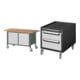 Set STIER Fahrbare Werkbank Premium mit 6 Schubladen BxTxH 1500x700x880 mm +...