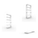 Set S3 CLIP 230 Anbauregal 2500x1000x300 mm in verzinkt mit 6 Böden + S3 CLIP 230 Grundregal 2500x1000x300 mm in verzinkt mit 6 Böden + Zusatzboden verz. 1000x300 mm 230 kg