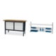 Set STIER Werkbank mit 8 Schubladen BxTxH 1500x600x960 mm RAL 7016 / RAL 7035...