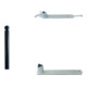 Set Schake Absperrstilpfosten Typ 475PB ortsfest + BefestigungsschraubensatzTyp 1-1