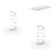 Set S3 CLIP 230 Anbauregal 2500x1000x400 mm in RAL 7035 mit 6 Böden + Fachboden MS 230 CLIP 1000x400 mm grau + S3 CLIP 230 Grundregal 2500x1000x400 mm in RAL 7035 mit 6 Böden
