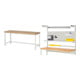 Set Rau Werkbank, BxTxH 2000x700x840 mm + System-Aufbau Komplettset 04-1