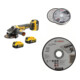 Set DEWALT Winkelschleifer DCG405P3-QW 18V +Bosch 6 Trennscheiben 125 mm-1