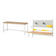 Set Rau Werkbank, BxTxH 2000x700x840 mm + System-Aufbau Komplettset 01-1