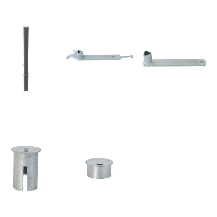 Set Schake Absperrpfosten Typ 476F, herausnehmbar, Ø 76mm +...