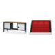 Set STIER Werkbank mit 5 Schubladen und 1 Tür BxTxH 2000x600x960 mm RAL 7016...