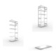 Set Steckregal S3 230 AF 2500x1000x500 mm vzk + Steckregal S3 230 GF 2500x1000x500 mm vzk + Fachboden MS 230 CLIP 1000x500 mm verz.