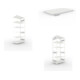 Set S3 CLIP 230 Anbauregal 2500x1000x600 mm in RAL 7035 mit 6 Böden + Fachboden MS 230 CLIP 1000x600 mm grau + S3 CLIP 230 Grundregal 2500x1000x600 mm in RAL 7035 mit 6 Böden