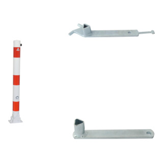 Set Absperrpfost.Umlegbar Ø 76Mmfeuerverz.Typ 476Fuhb + Dreikantschlssel M 12, Standard + Grauguss-Univ.-Schlssel z.Absperrpf. m.Feuerw.-V.