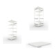 Set S3 CLIP 230 Anbauregal 2500x1000x800 mm in RAL 7035 mit 6 Böden + Fachboden MS 230 CLIP 1000x800 mm grau + S3 CLIP 230 Grundregal 2500x1000x800 mm in RAL 7035 mit 6 Böden