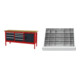 Set STIER Werkbank mit 7 Schubladen und 1 Tür BxTxH 2000x600x960 mm RAL 3020...