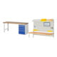 Set Rau Baukastenwerkbank, plan de travail massif en hêtre 40 mm + ensemble complet de système 02-1