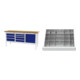 Set STIER Werkbank mit 7 Schubladen und 1 Tür BxTxH 2000x600x960 mm RAL 7035...