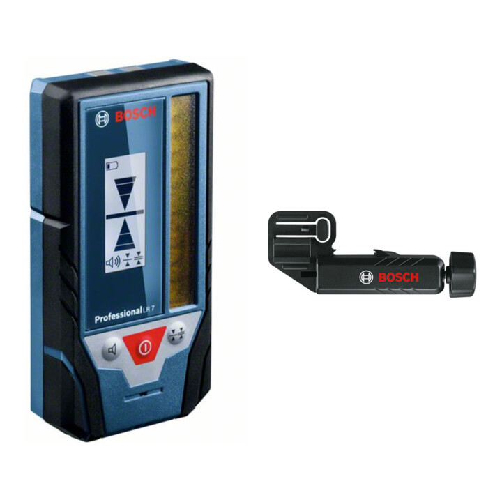 Set Bosch Laser-Empfänger LR 7 + Halterung für LR6/LR7