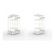 Set S3 CLIP 230 DGR 2000 x 1000 x 400 RAL 7035 kpl. mit 2 x 5 Böden + S3 CLIP 230 Doppel-Anbauregal 2000x1000x400 RAL 7035 mit 2x5 Böden