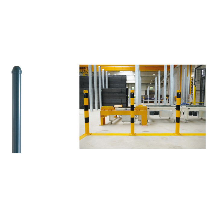 Set Schake Absperrstilpfosten Typ 478FB, herausnehmbar + Dreikantverschlu, Ø 76mm + Kugelkopf, beschichtet, + Dreikantschlssel M 12, Standard + Grauguss-Univ.-Schlssel z.Absperrpf. m.Feuerw.-V. + Abdeckkappe Art.Nr.470.20 ohne Verschlu + Abdeckkappe A