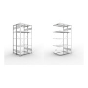 Set S3 CLIP 230 DGR 2000 x 1000 x 400 vzk + S3 CLIP 230 Doppel-Anbauregal