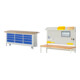 Set RAU Werkbank mit Fahrgestell 8579, B2000xT700xH880mm, 12xSchublade-TA + System-Aufbau Komplettset 02