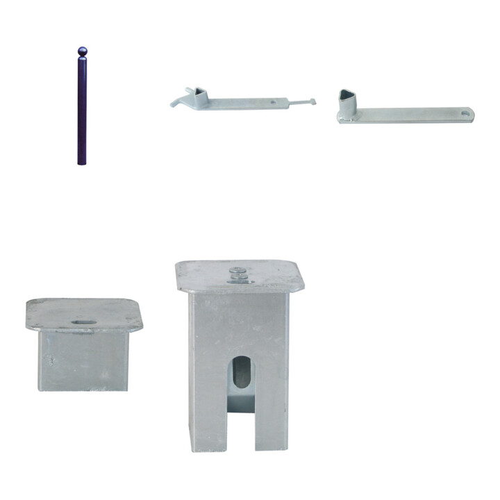 Set Schake Absperrstilpfosten Typ 478FB, herausnehmbar + Dreikantverschluß,...