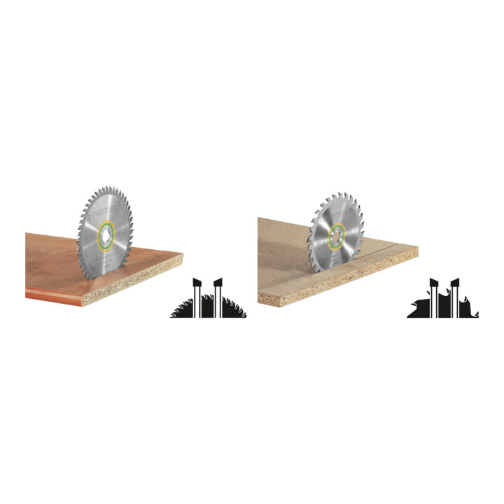 Set Festool Feinzahn Sägeblatt 160x2,2x20 W48 + Universal-Sägeblatt 160x2,2x20 W28