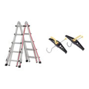 Set Hymer Teleskopleiter + Leiterhalterset für Dachträger