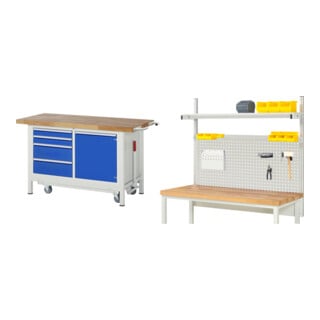 Set Rau Werkbank mit absenkb. Fahrgest. + System-Aufbau Komplettset 01