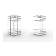 Set S3 CLIP 230 DGR 2000 x 1000 x 500 vzk + S3 CLIP 230 Doppel-Anbauregal