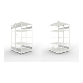 Set S3 CLIP 230 DGR 2000 x 1000 x 600 RAL 7035 + S3 CLIP 230 Doppel-Anbauregal