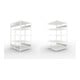 Set S3 CLIP 230 DGR 2000 x 1000 x 600 RAL 7035 + S3 CLIP 230 Doppel-Anbauregal