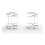 Set S3 CLIP 230 DGR 2000 x 1000 x 600 RAL 7035 + S3 CLIP 230 Doppel-Anbauregal