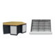 Set STIER 6-Eck-Werkbank BxTxH 2500x2165x860 mm + Schubladeneinteilung...