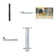 Set Schake Absperrstilpfosten Typ 479FUHB, umlegbar + Dreikantschl ssel M 12, Standard + Grauguss-Univ.-Schl ssel z.Absperrpf. m.Feuerw.-V.