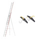 Set Hymer Obstbaumleiter zweiteilig, 2x12 Sprossen + Leiterhalterset für Dachträger