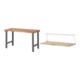 Set STIER Werktisch Premium BxTxH 1500x700x840 mm + Ablage zur Werkbankmontage BxTxH 1500x300x375mm-1