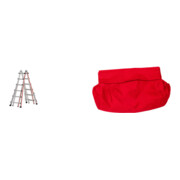 Set Hymer Teleskopleiter + Werkzeugtasche für Aluleitern