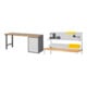 Set STIER Établi Premium avec 5 tiroirs L×P×H 2000×700×890 mm + Structure d’établi L×H 2000×900 mm-1