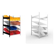 Set Schrägebodenregal Clip S3 80 AR 2000 x 1300 x 1228 vzk + Schrägebodenregal Clip S3 80 GR 2000 x 1300 x 1228 vzk