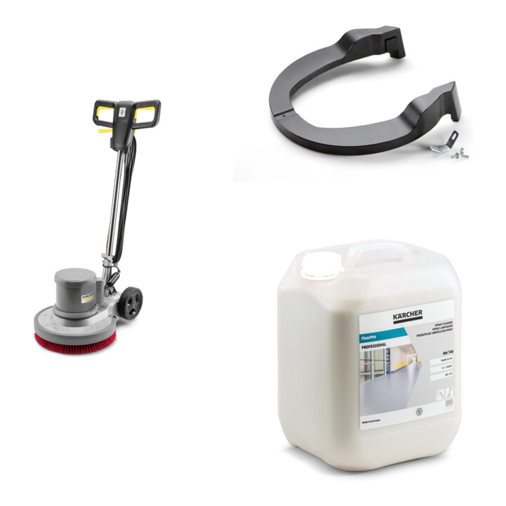 Set Kärcher: Einscheibenmaschine BDS 43/150 C Classic +RM 748 + Zusatzgewicht