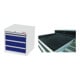 Set STIER Schubladenschrank mit 4 Schubladen BxTxH 600x575x620 mm...